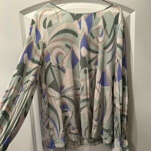 Elegant Multicolor Patterned Women's Top